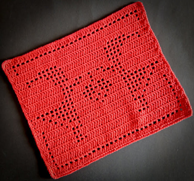 Christmas Elves Dishcloth ENGLISH Crochet pattern