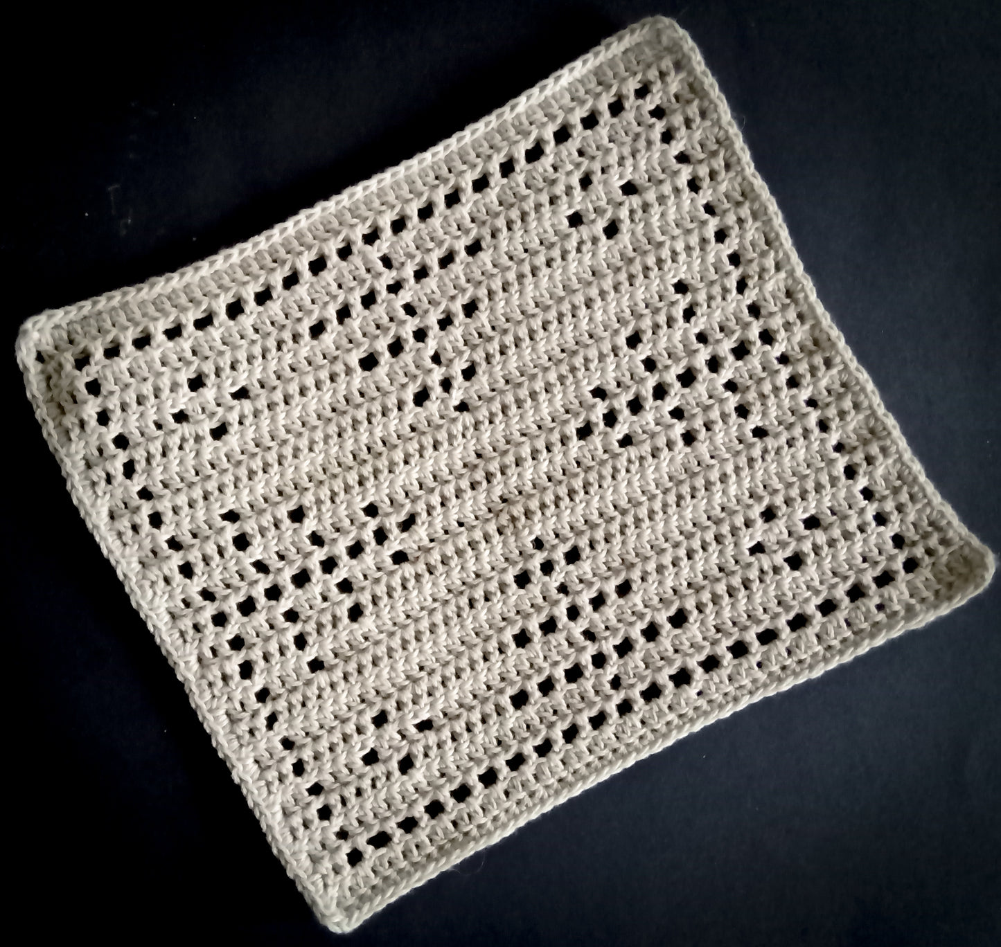 Tiny Trees Dishcloth ENGLISH Crochet Pattern