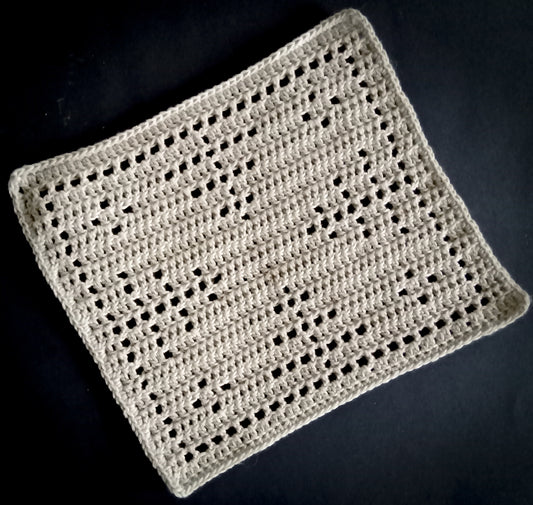 Små Træer Karklud DANSK Hækleopskrift