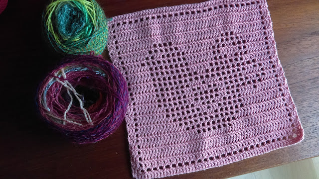 Lovely Bird Dishcloth ENGLISH pattern